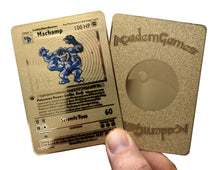 Load image into Gallery viewer, Shadowless 1st Edition Base Set Custom Metal Pokemon Cards
