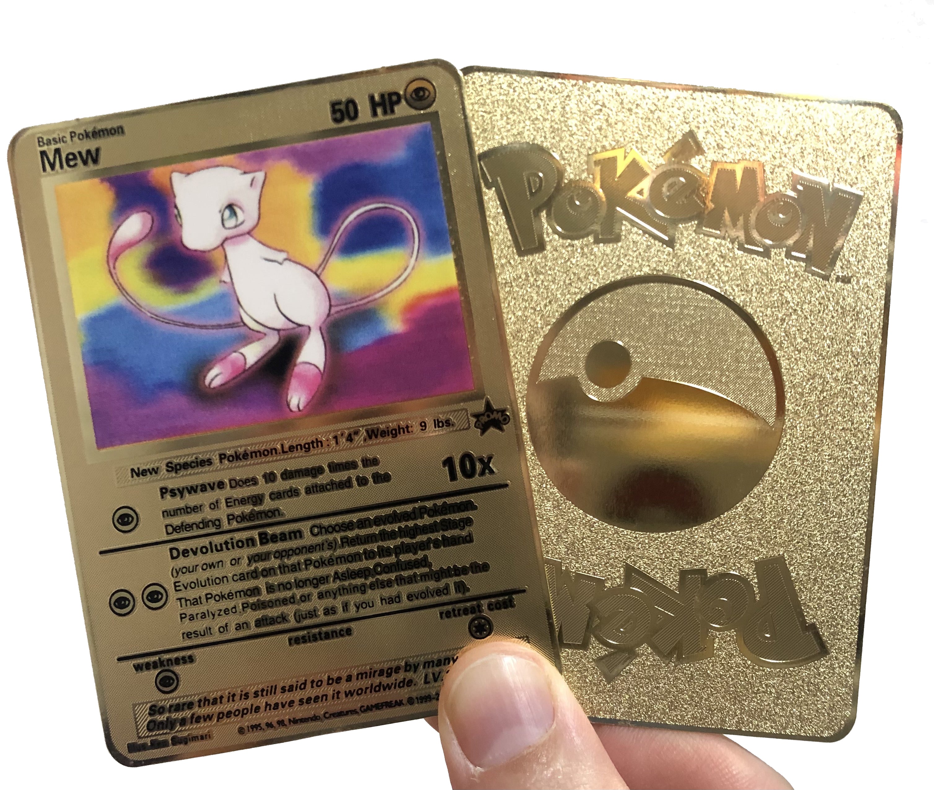 Mew Black Star Promo Custom Metal Pokemon Card