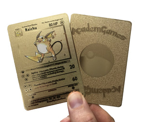 Shadowless 1st Edition Base Set Custom Metal Pokemon Cards