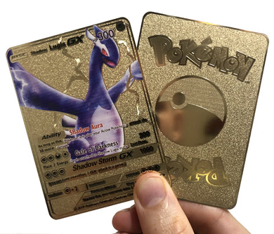 Lunala GX Gold HOLOGRAPHIC Custom Made Pokemon Card 