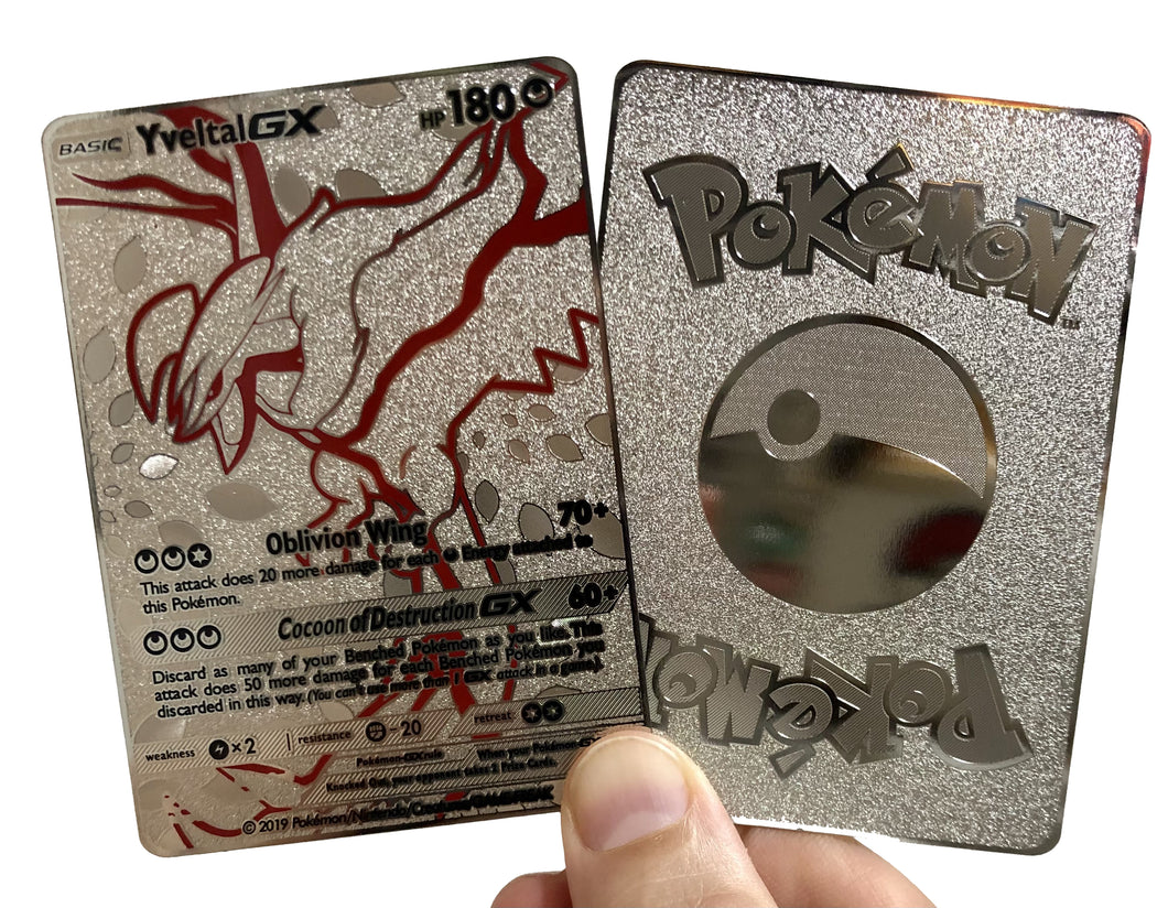 Yveltal GX Metal Pokemon Card