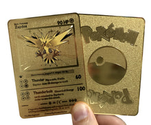 Load image into Gallery viewer, Zapdos Base Set Custom Metal Pokemon Card
